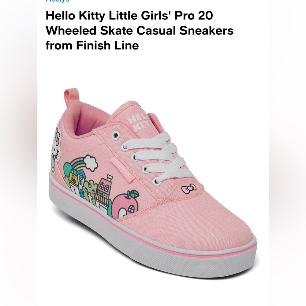 Hello Kitty Little Girls' Pro 20 wheeled Skate casual Sneakers from finish Line
